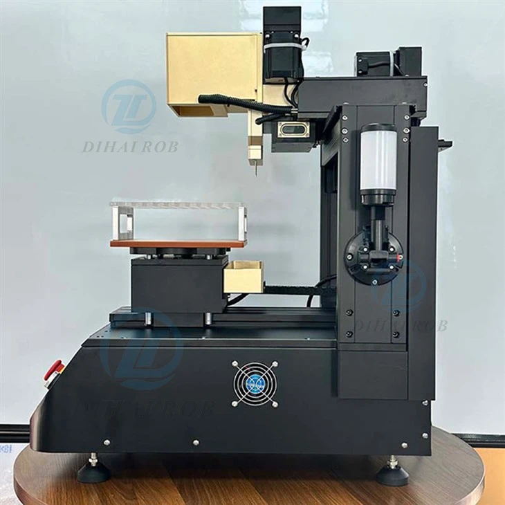 Semi-automatic Vape 5-needle CBD Heating Oil Filling Machine With Three-color Alarm Light