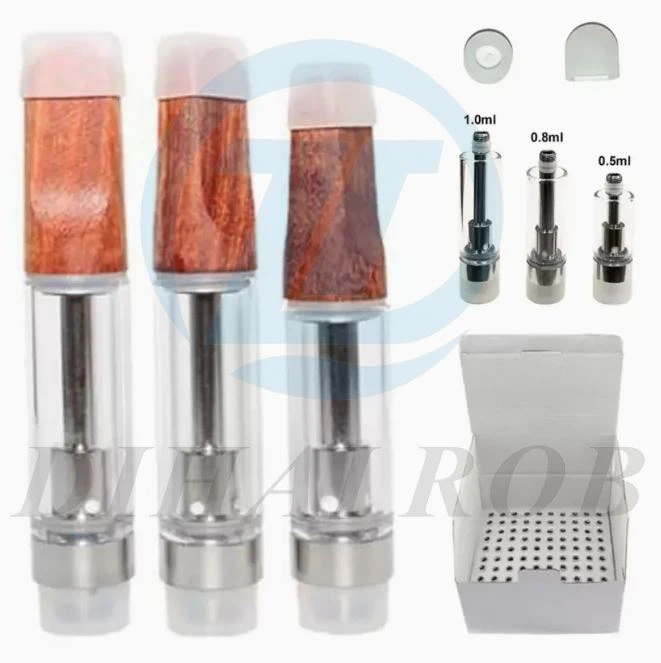 Cigareta Atomizer Prázdny vape odparovač pera košík na kazetu drevená kvapka